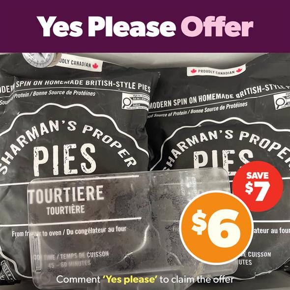 Sherman’s tourtiere 5” pies