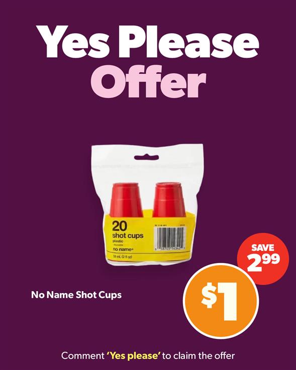 No name shot cups