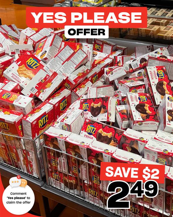 Christie Ritz Snowflake or Fudge Covered Crackers