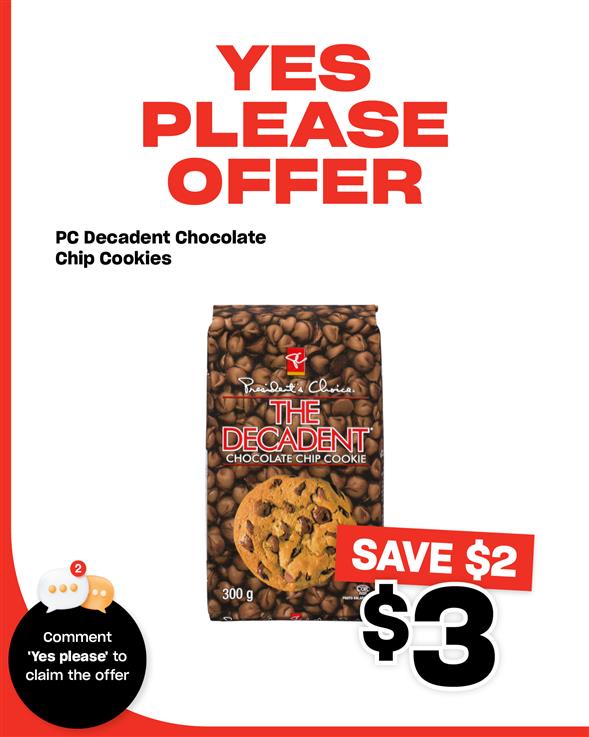 PC Decadent Chocolate Chip Cookie
