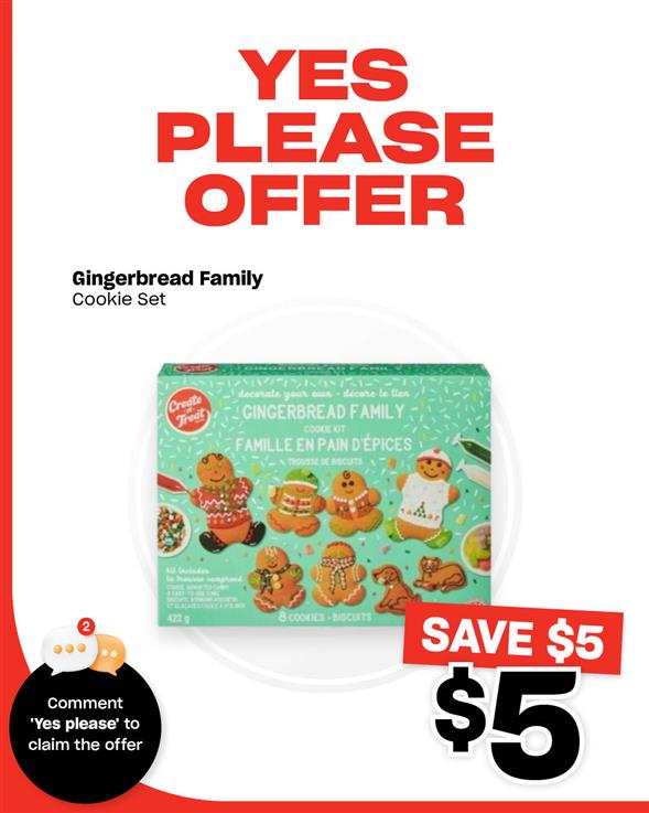 Gingerbread Family Cookie Set