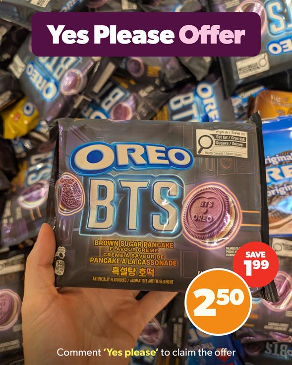 Yes please BTS oreos