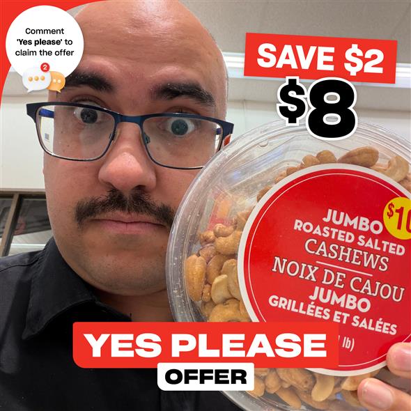 Jumbo Roasted Cashiers W/S 454G