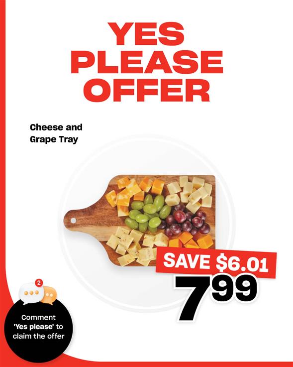 Cheese and Grape Tray