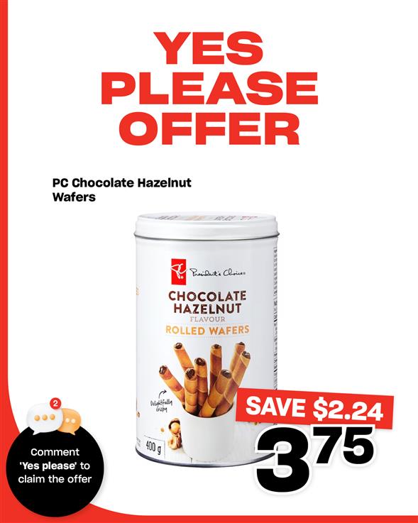 PC Chocolate Hazelnut Wafers