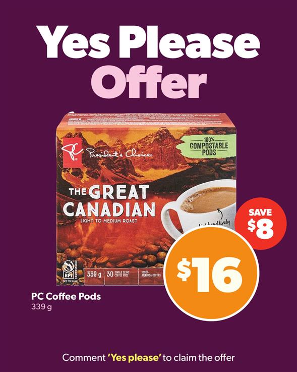 PC 30 count coffee pods