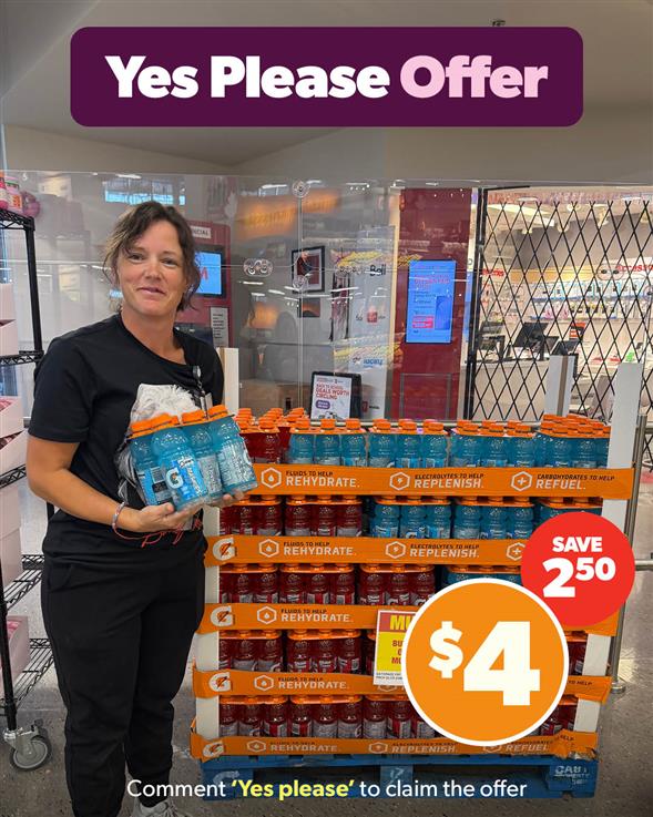 Gatorade 6 pack drinks