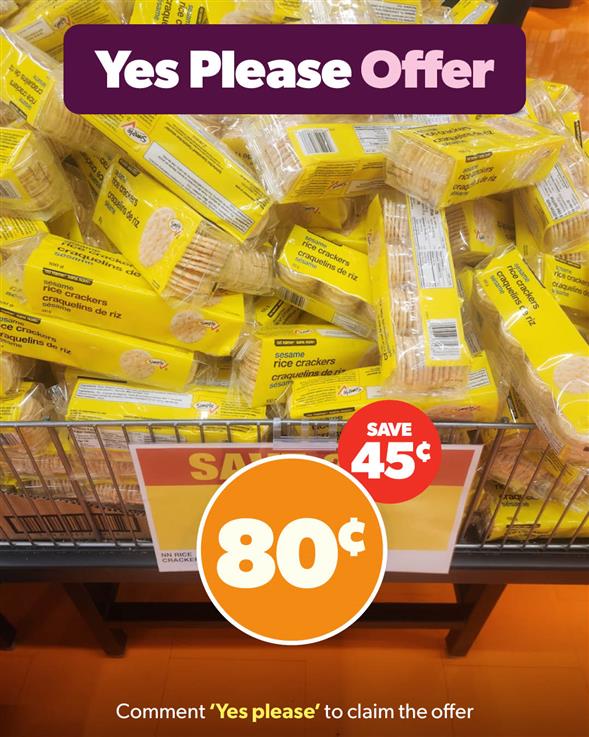 No Name Sesame Rice Crackers