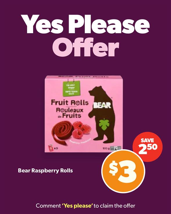 Bear Raspberry Rolls