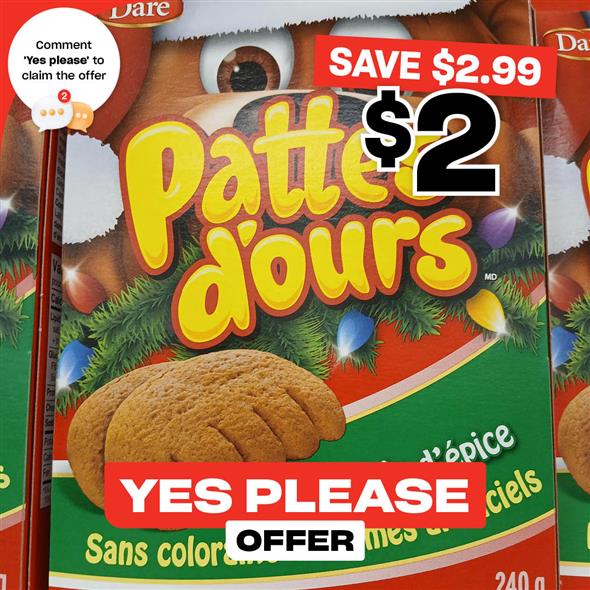 Bears Paws Gingerbread for 2 $