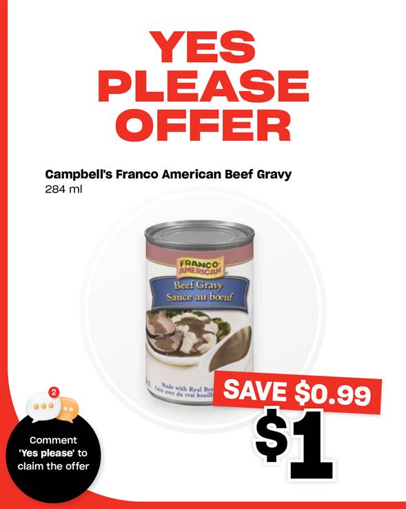Campbell's Franco American Beef Gravy 284Ml