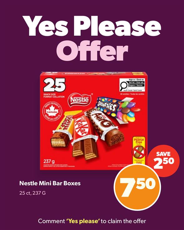 Nestle 25ct Mini Bar Boxes