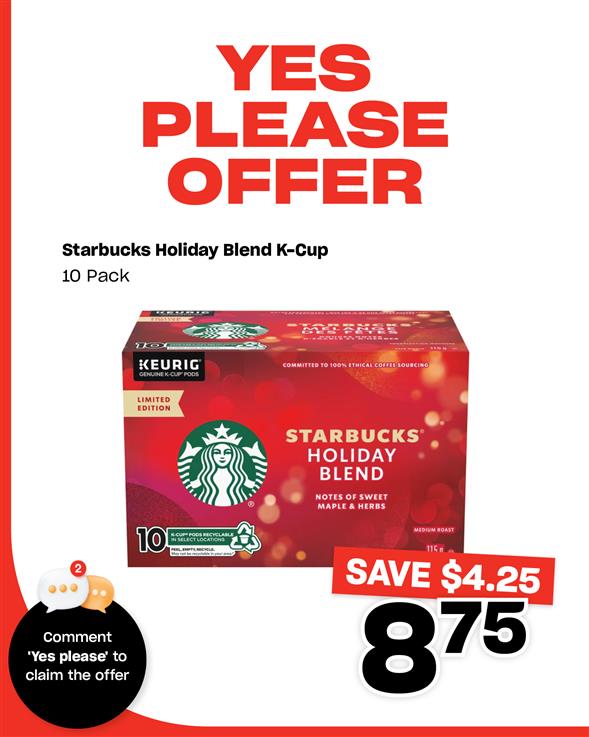 Starbucks Holiday Blend K-Cup 10 Pack