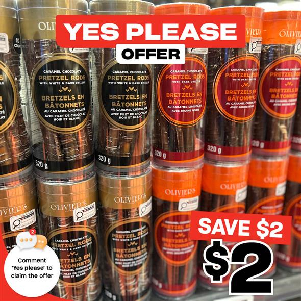 Oliviers Pretzel Rods
