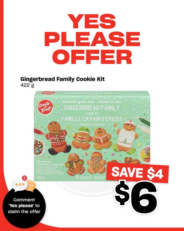 Create A Treat Gingerbread Family Cookie Kit