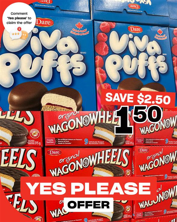 Wagon Wheels & Viva Puffs