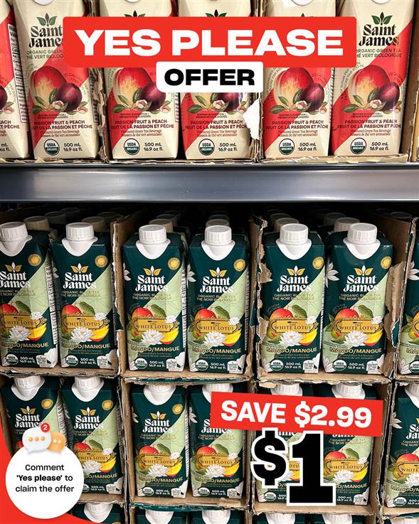 Saint James Green or Black Tea