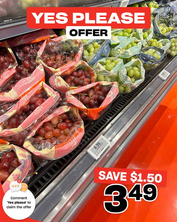 Grapes Red or Green Seedless