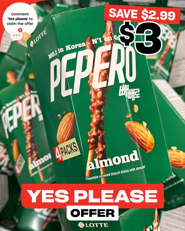 Pepero Almond Biscuit Sticks