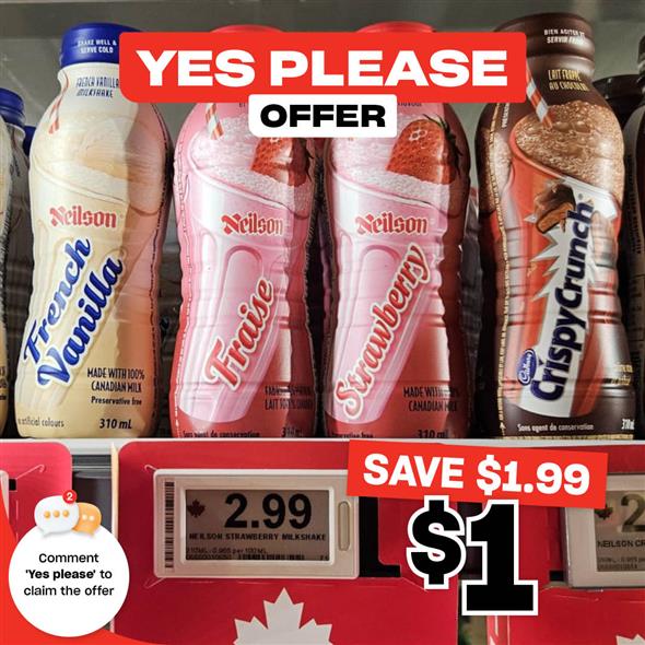 Neilson Milk (French Vanilla, Strawberry and Crispy Crunch)