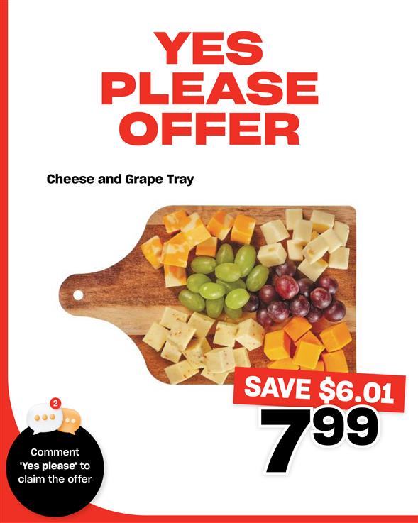 Cheese and Grape Tray