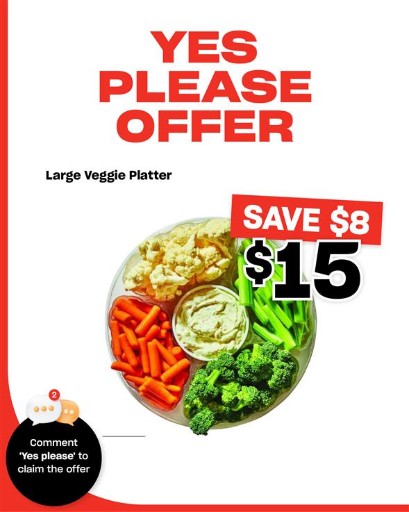 PLATTER VEGGIE LARGE 1.34KG-1 X1KG