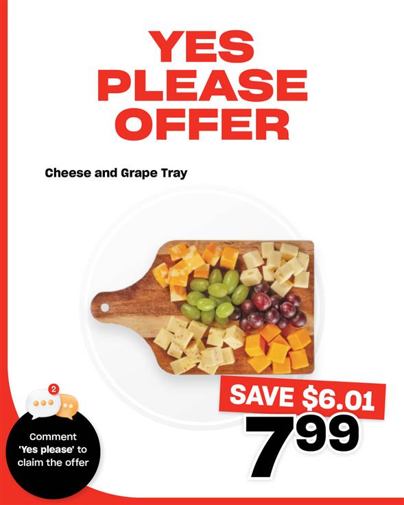 Cheese and Grape Tray
