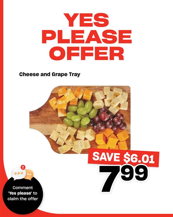 Cheese and Grape Tray