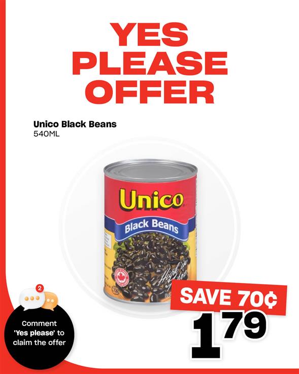 Unico Black Beans 540Ml