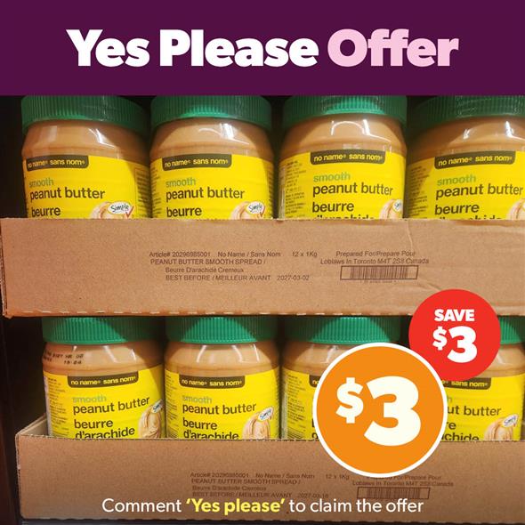 No Name Peanut Butter 1kg