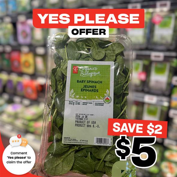 Pc Organic Baby Spinach